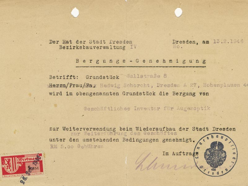 Bergungsgenehmigung 1946